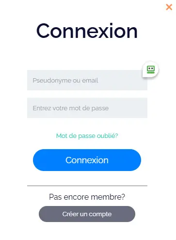 Connexion des membres du 5 Gringos Casino